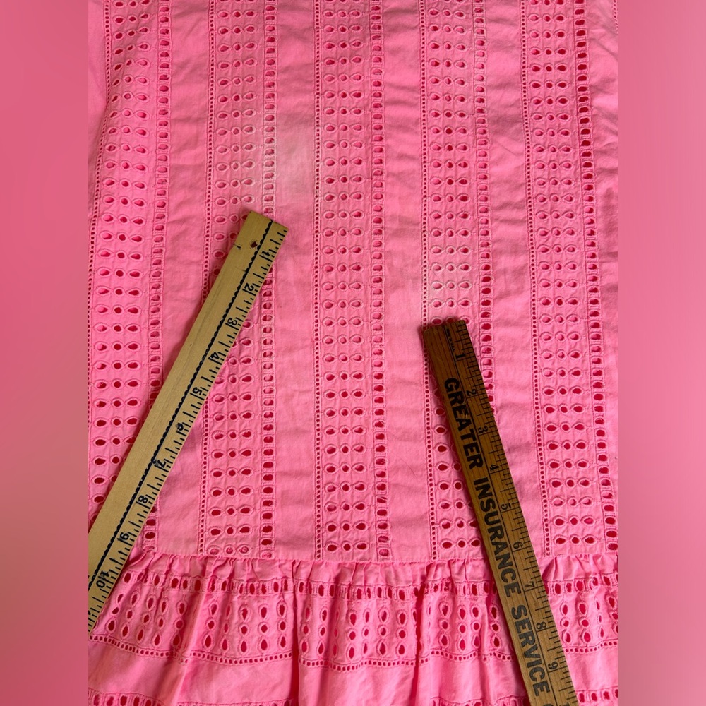 VINEYARD VINES Pink Sleeveless Eyelet 100% Cotton Dress Size 6 b19 - Picture 9 of 9